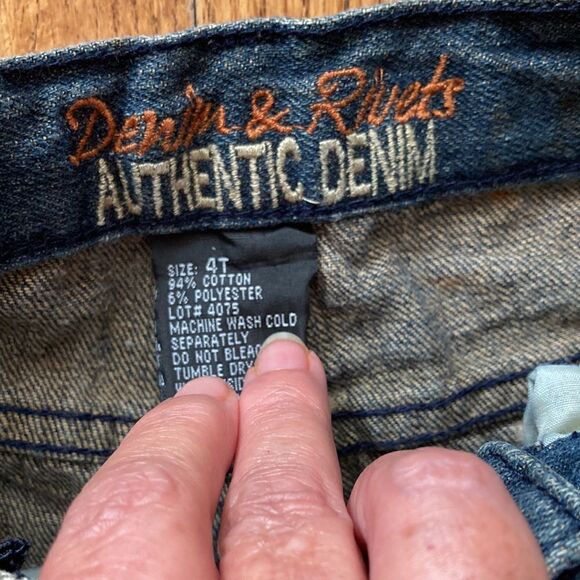 New Denim & Rivets Brush Painted Distressed Boys Jeans Size 4T - Picture 7 of 10